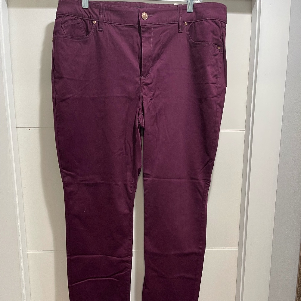 Brand New Chico Wine Colored Jeans